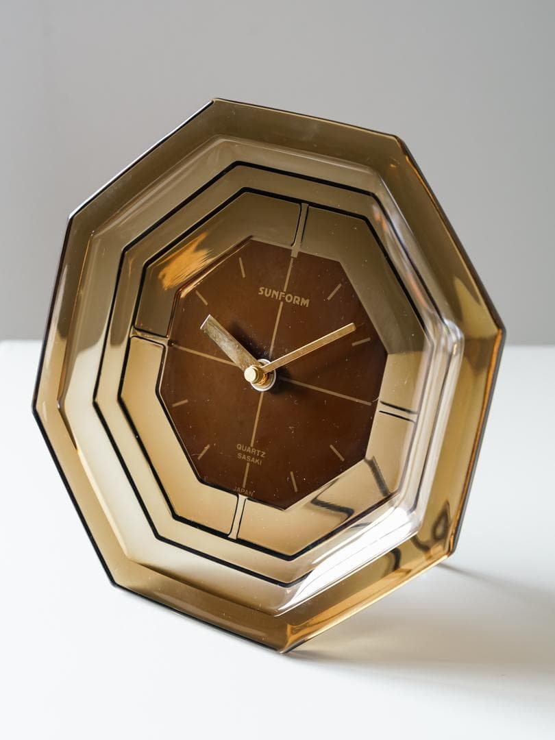 90's SASAKI \"SUNFORM\"CLOCK ガラス 時計 モダン