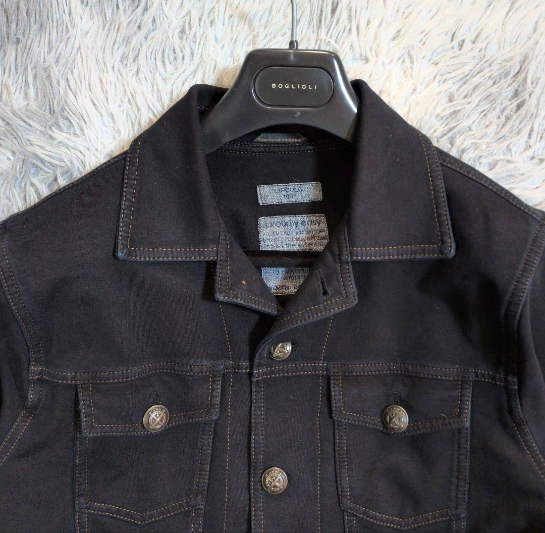 CIRCOLO 1901 ストレッチデニムジャケット ブラック　size:M