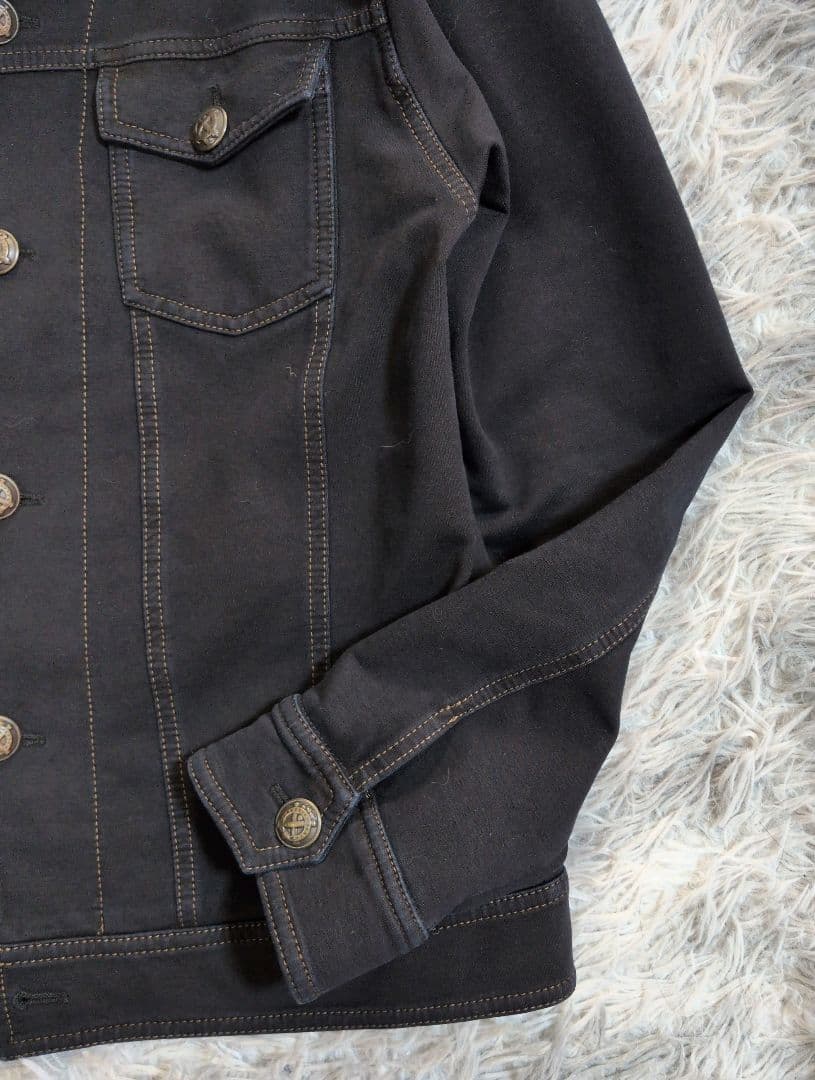 CIRCOLO 1901 ストレッチデニムジャケット ブラック　size:M
