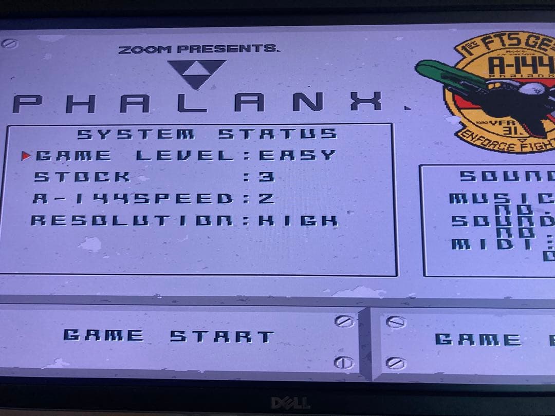 ファランクスfor x68000 シューティング　zoom