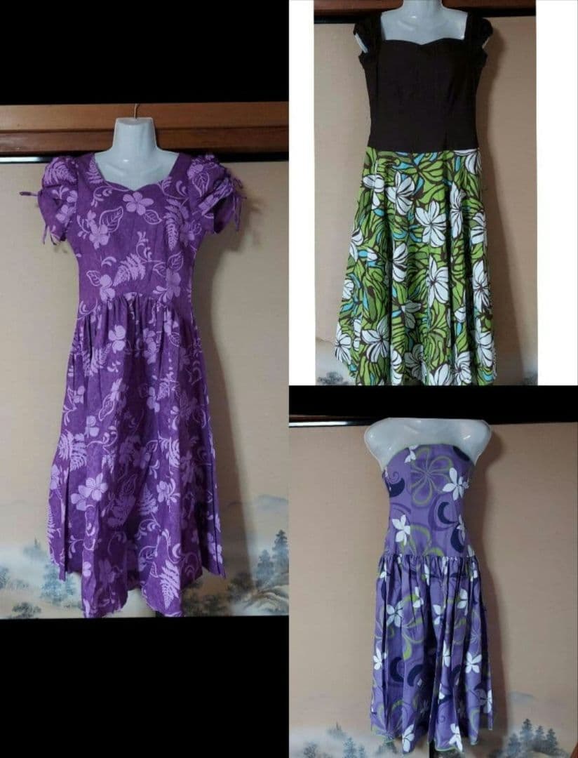 フラダンス ドレス(ムームー) 9点セット