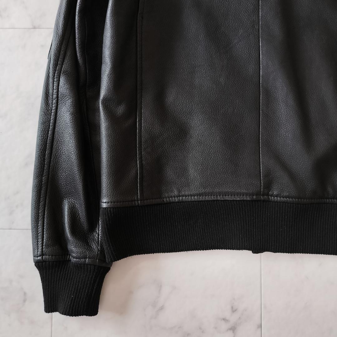 希少 A.P.C. ディアスキンレザージャケット XS 鹿革 ブラック A-2