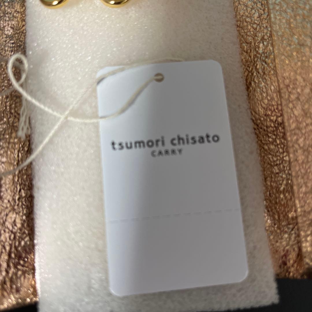 ［新品］☆ツモリチサト☆ マルチドット(ピンクゴールド)キーケース 、本革、ネコ