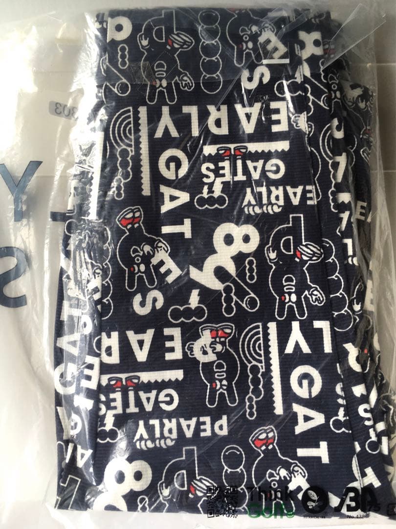 【PEARLY GATES】ロゴ ストレッチロングパンツ グログランPG 0番S