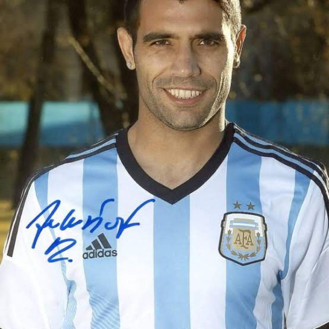 14-15 アトレティコ・マドリード (ガビ、ヒメネス他) 6選手直筆サイン入