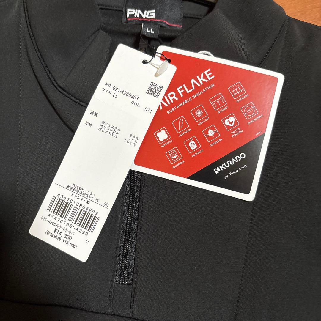 PING ピン ゴルフ シャツ 秋 冬 24FWエアーフレイク ハイネック