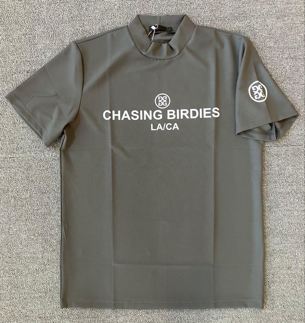 G/FORE ジーフォア Mサイズ モックネックT-シャツ グレー