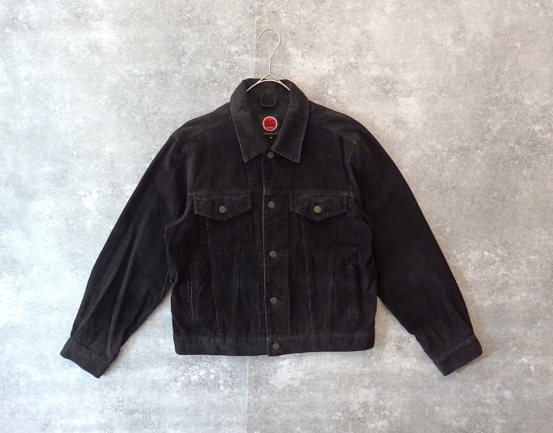LUCKY STRIKE オリジナル コーデュロイ トラッカージャケット 黒 M