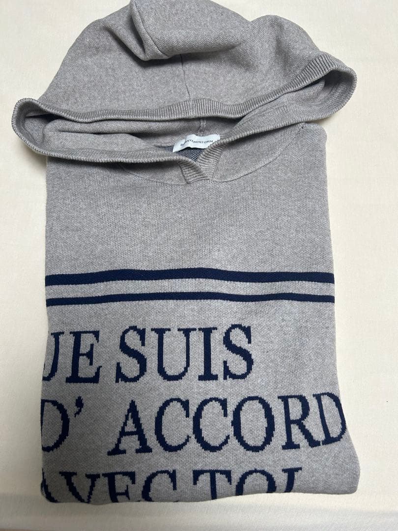 ☆美品☆【BARNYARDSTORM】ロゴ入りフーディーニット