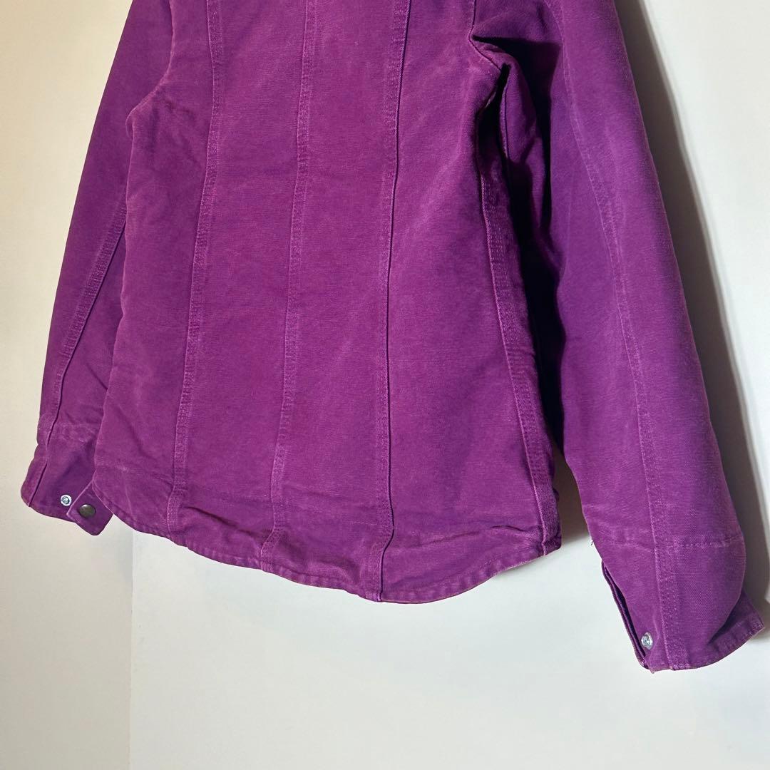 Carhartt カーハートダックジャケット紫ボアライナーUSAワーク