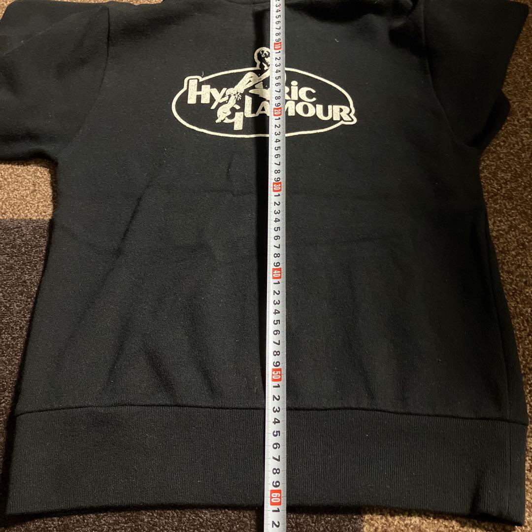 Hysteric Glamour ブラック ジップアップパーカー S ウール混