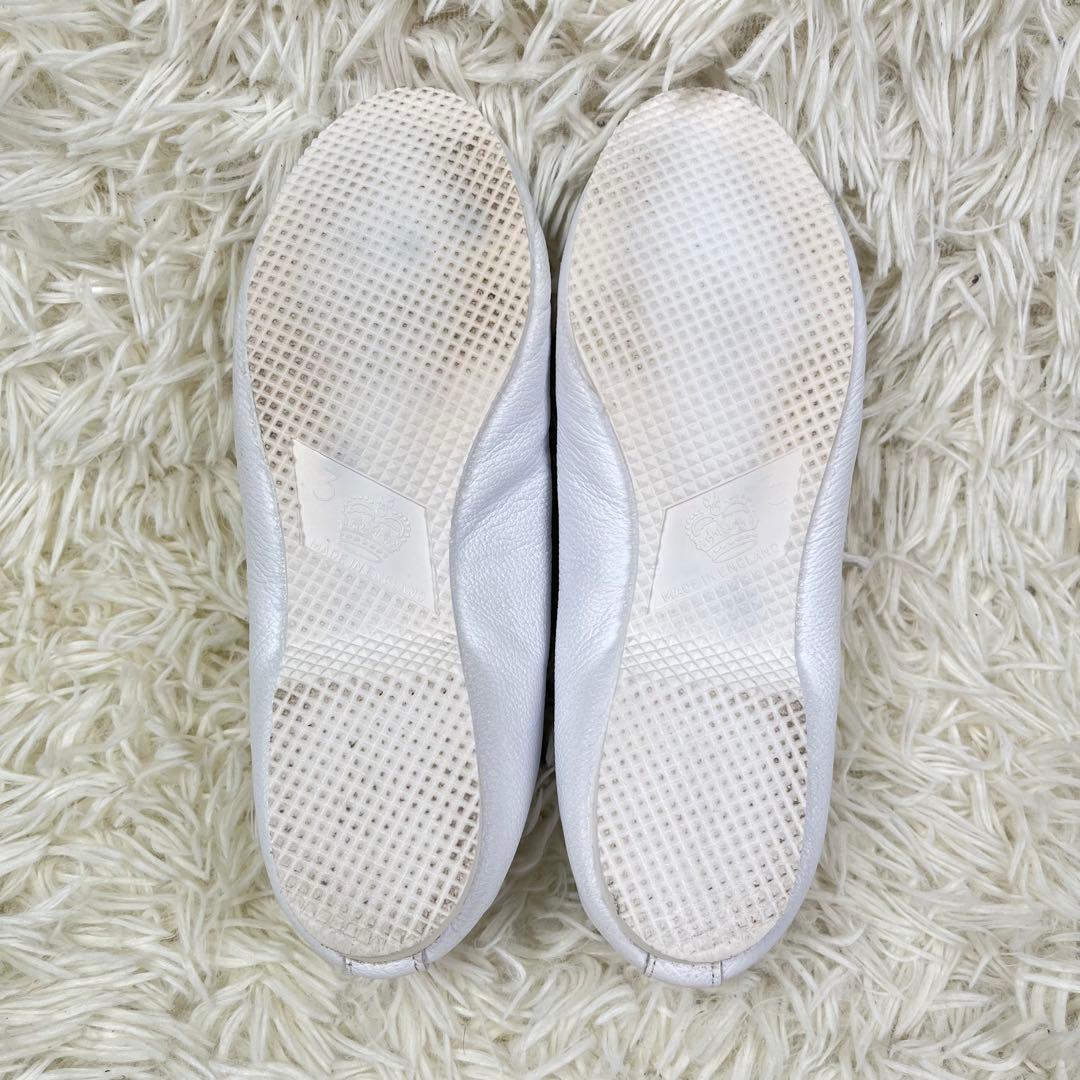 美品　CROWN JAZZ DANCEバレエシューズ　レザー　ホワイト