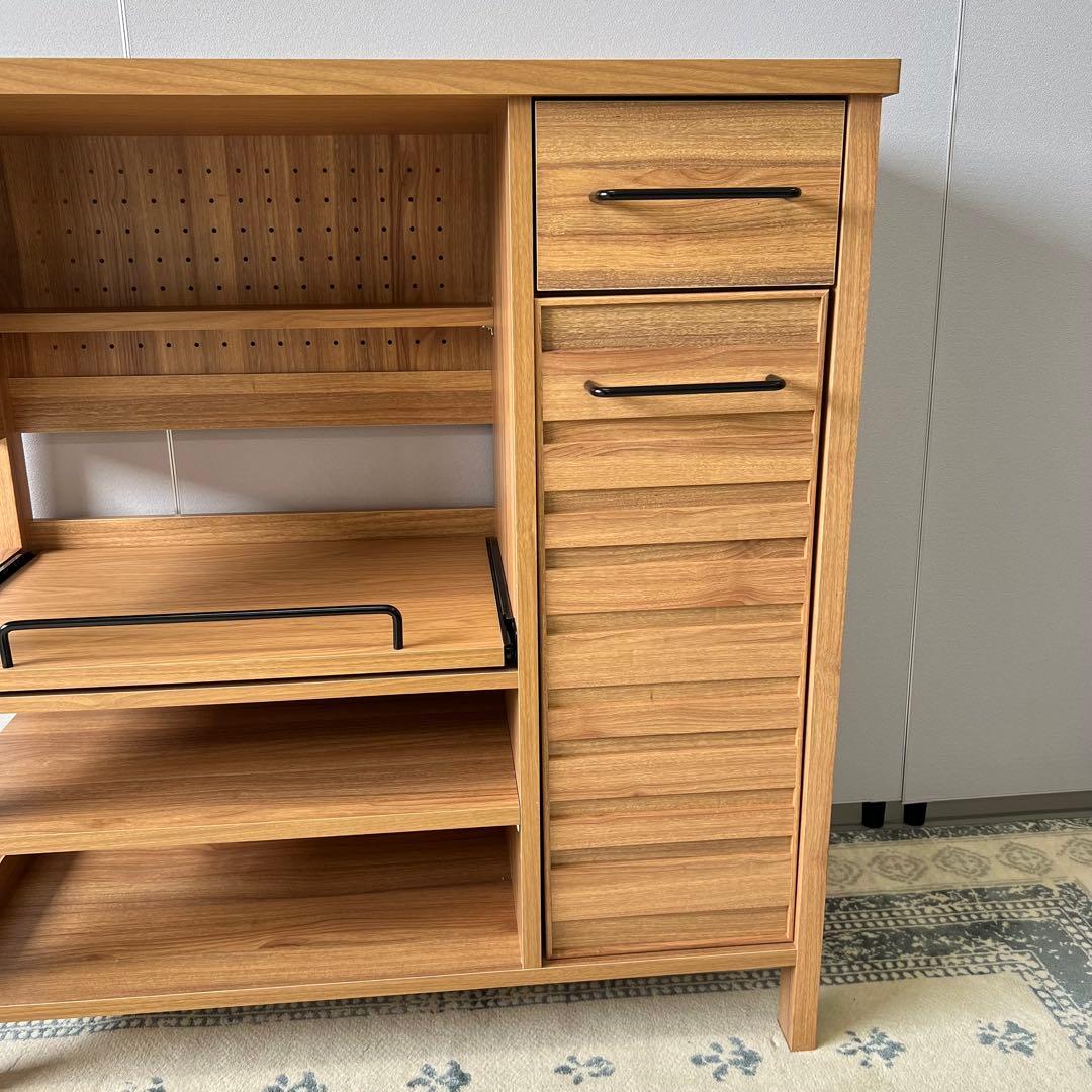 【UMEair】LAFIKA レンジボード（ロータイプ 85.4cm幅）