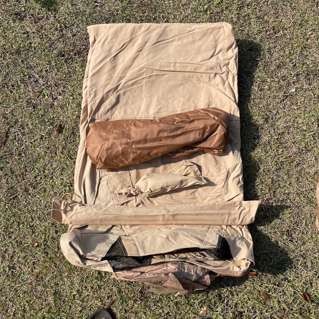 グランドシート付き！ 未使用！ 設営簡単インディアンテント4人用