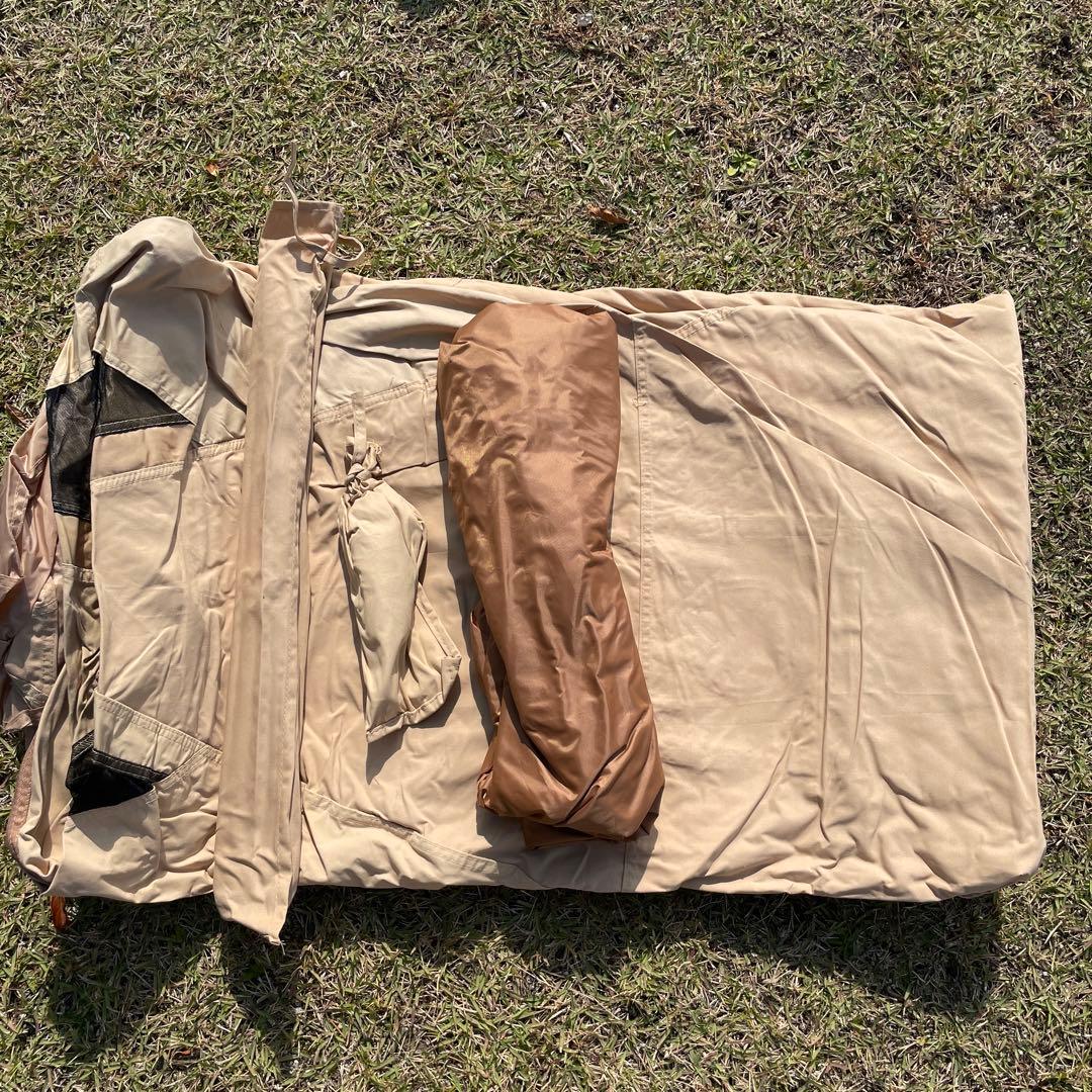 グランドシート付き！ 未使用！ 設営簡単インディアンテント4人用