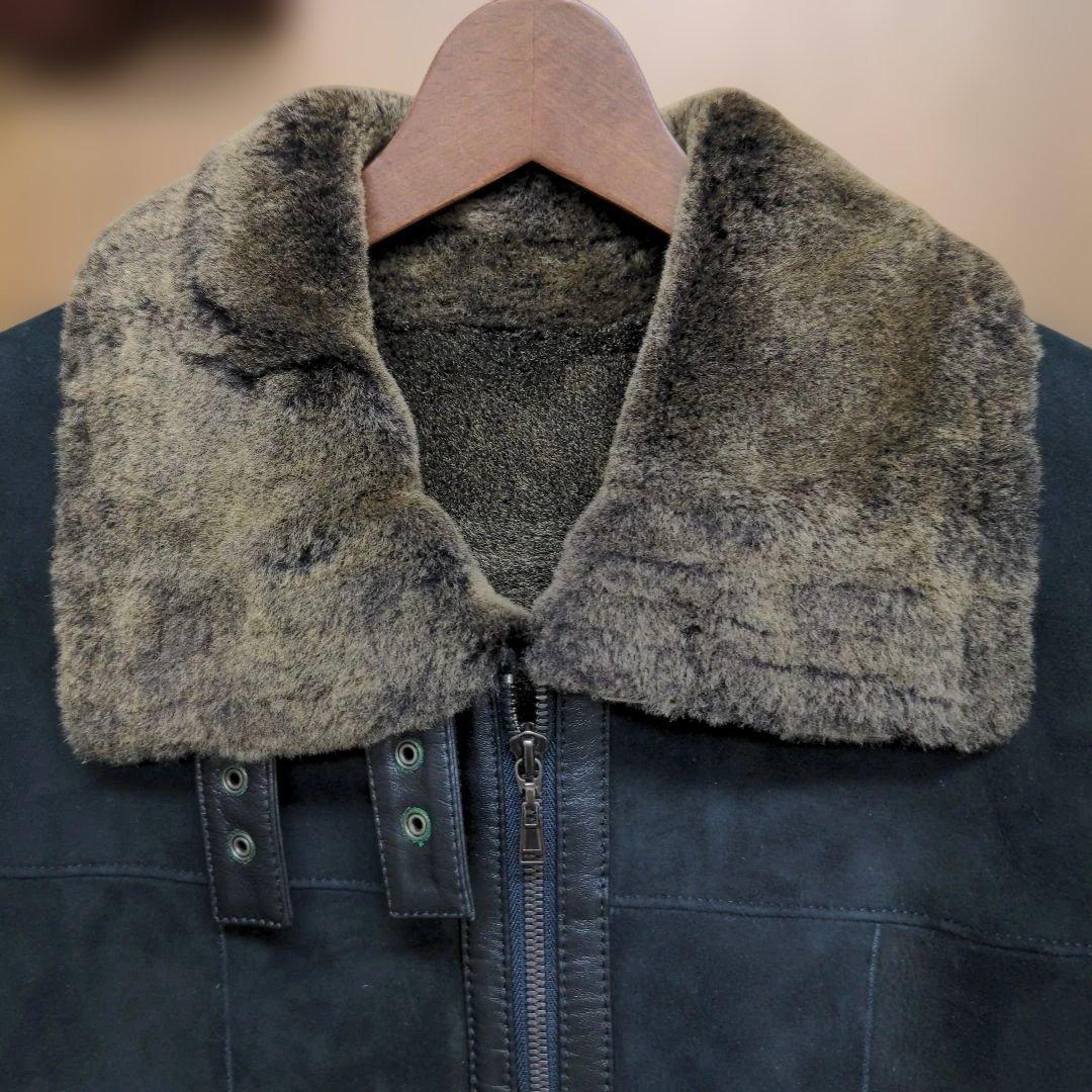 ももさん専用コムサデモードメン　黒スエードジャケット ダブルムートン　新品未使用