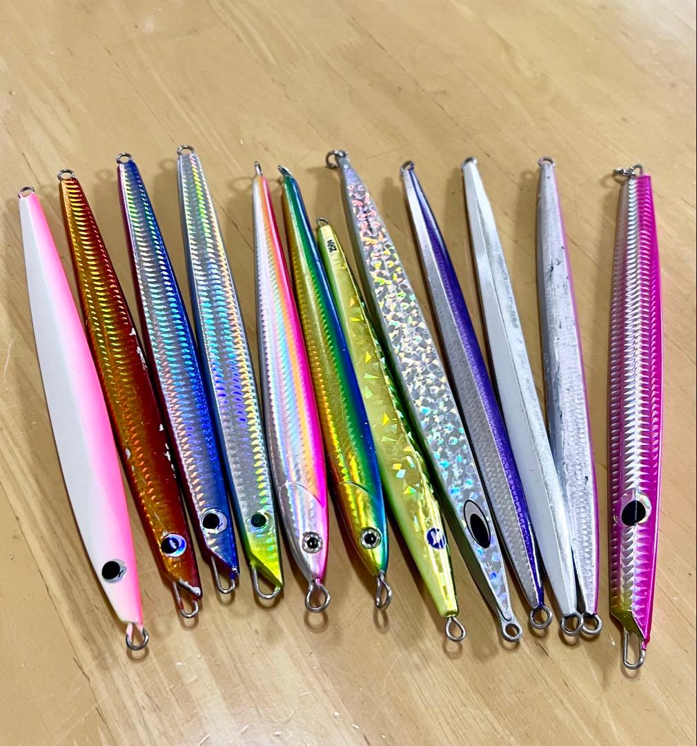 最終値下げ　メタルジグ１２本セット　鉄ジグ　スキルロング　ウィークベイト