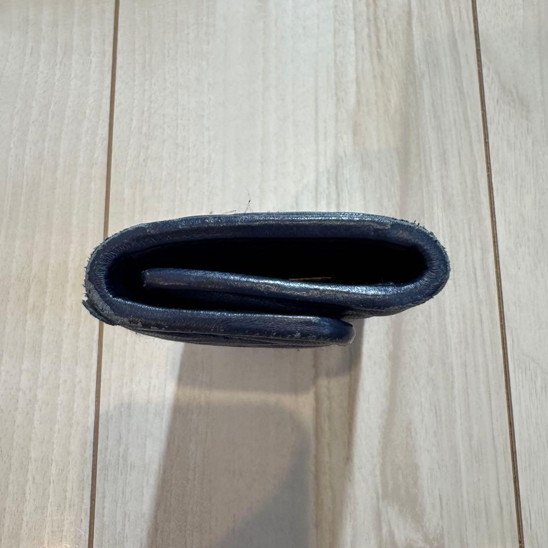 【MiuMiu】マテラッセ キーケース【ネイビー】