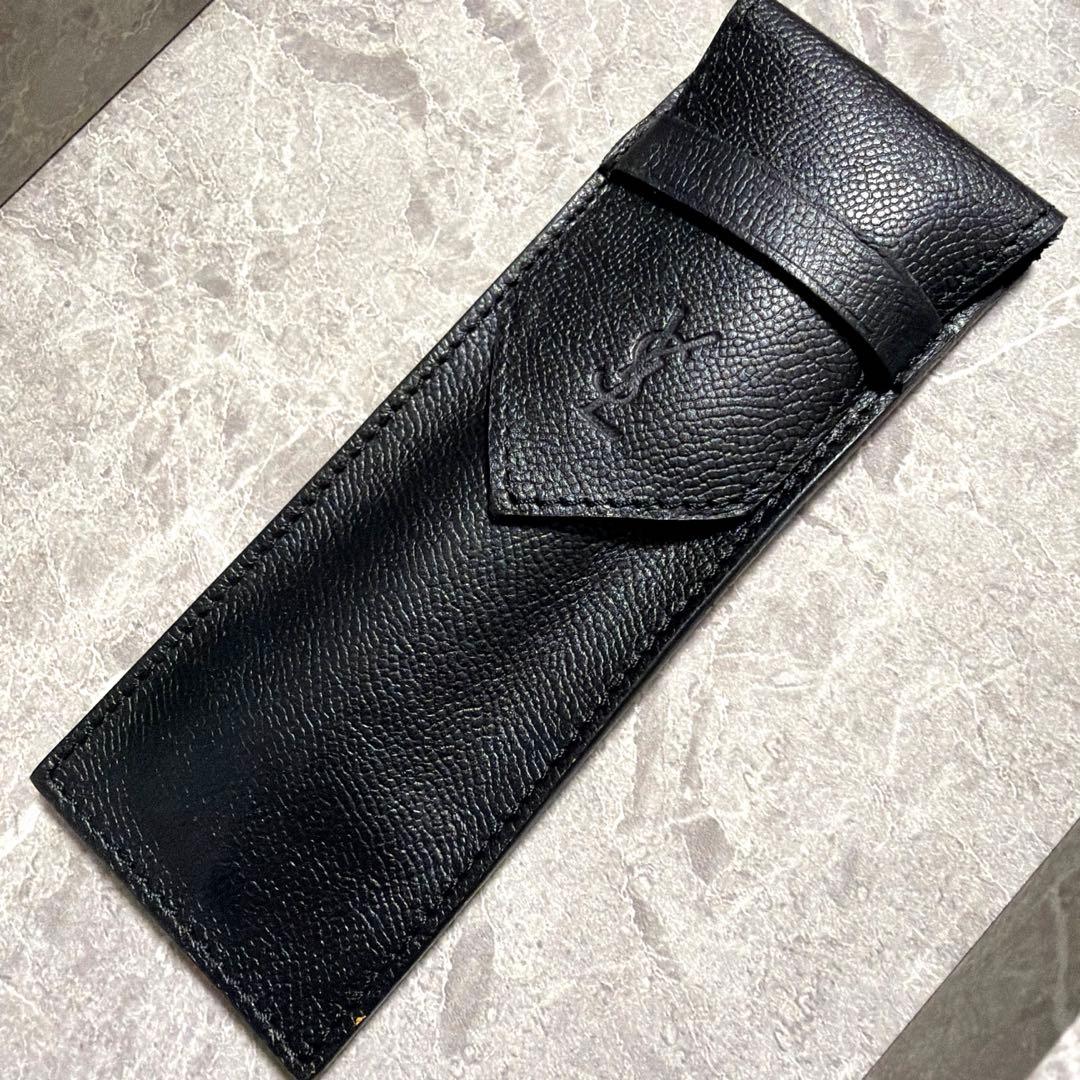 【希少】イヴサンローラン 筆記具セット マーブルグリーン 金彩 ケース付 レア