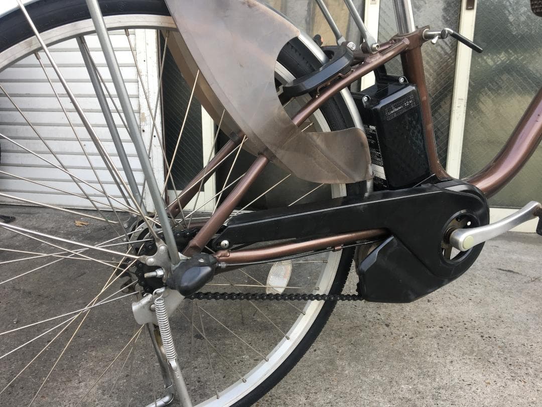 地域限定送料無料　ビビ　L　軽量モデル　12AH　茶色　神戸市　電動自転車