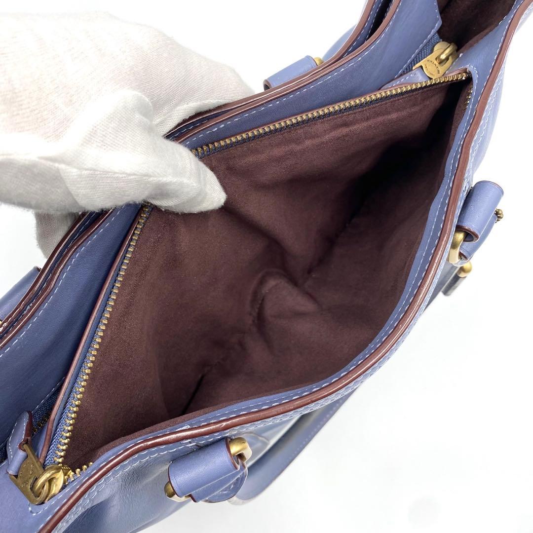 現行/美品✨コーチ メトロポリタン 2way トートバッグ ネイビー 大容量