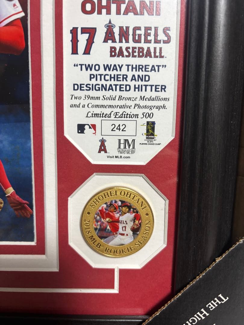 【世界限定500枚】大谷翔平 フォトミント 新人賞 獲得記念 シリアルNo.入り