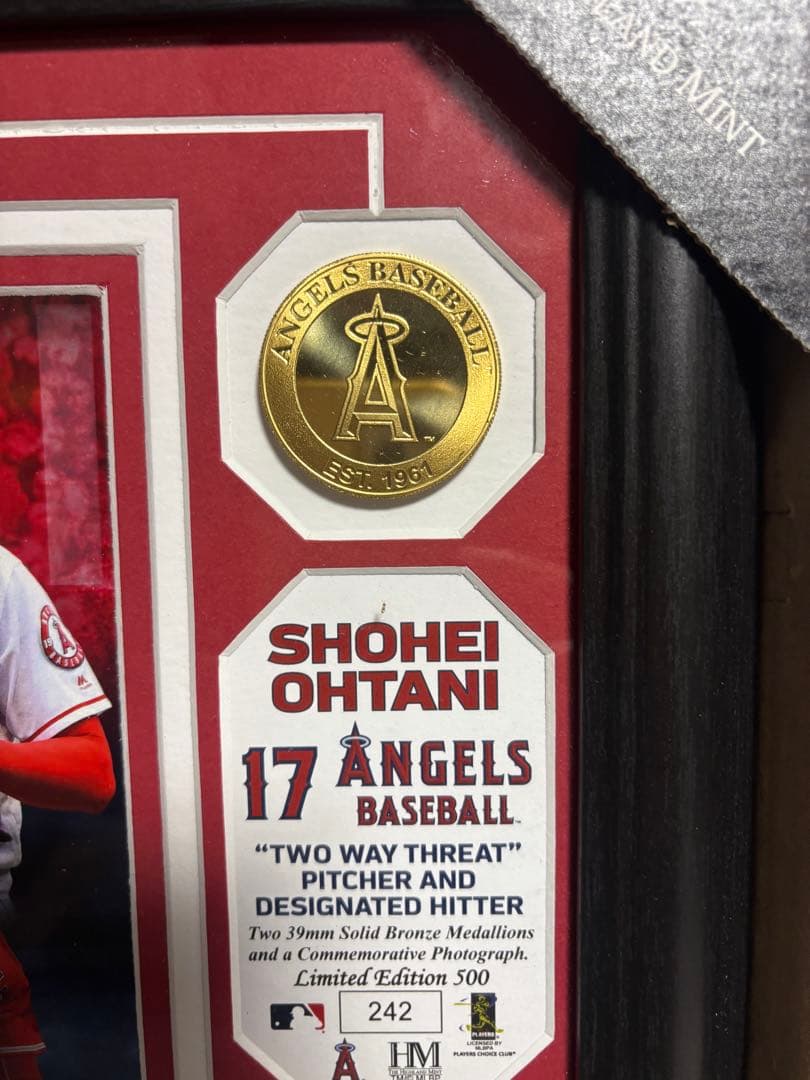 【世界限定500枚】大谷翔平 フォトミント 新人賞 獲得記念 シリアルNo.入り