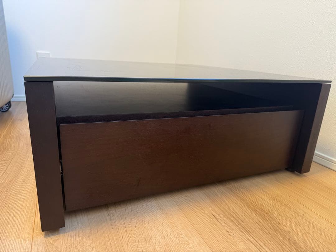 最終値下げ！！LOWYA リビングテーブル 天然木 ガラス製