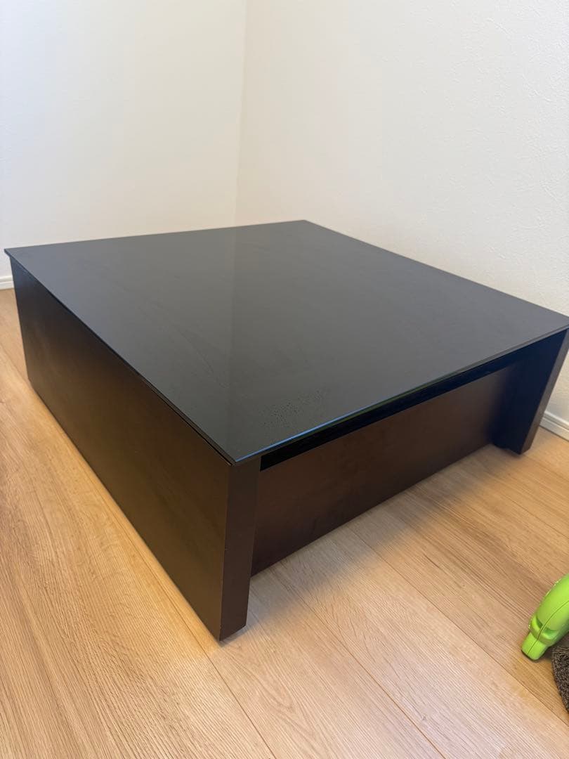 最終値下げ！！LOWYA リビングテーブル 天然木 ガラス製