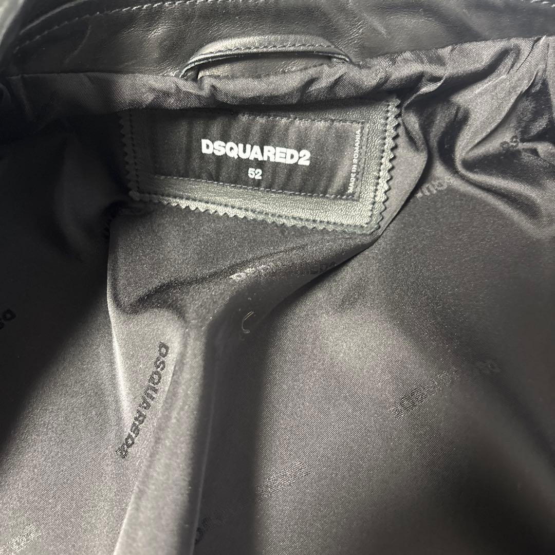 ディースクエアード レザーブルゾン　サイズ52