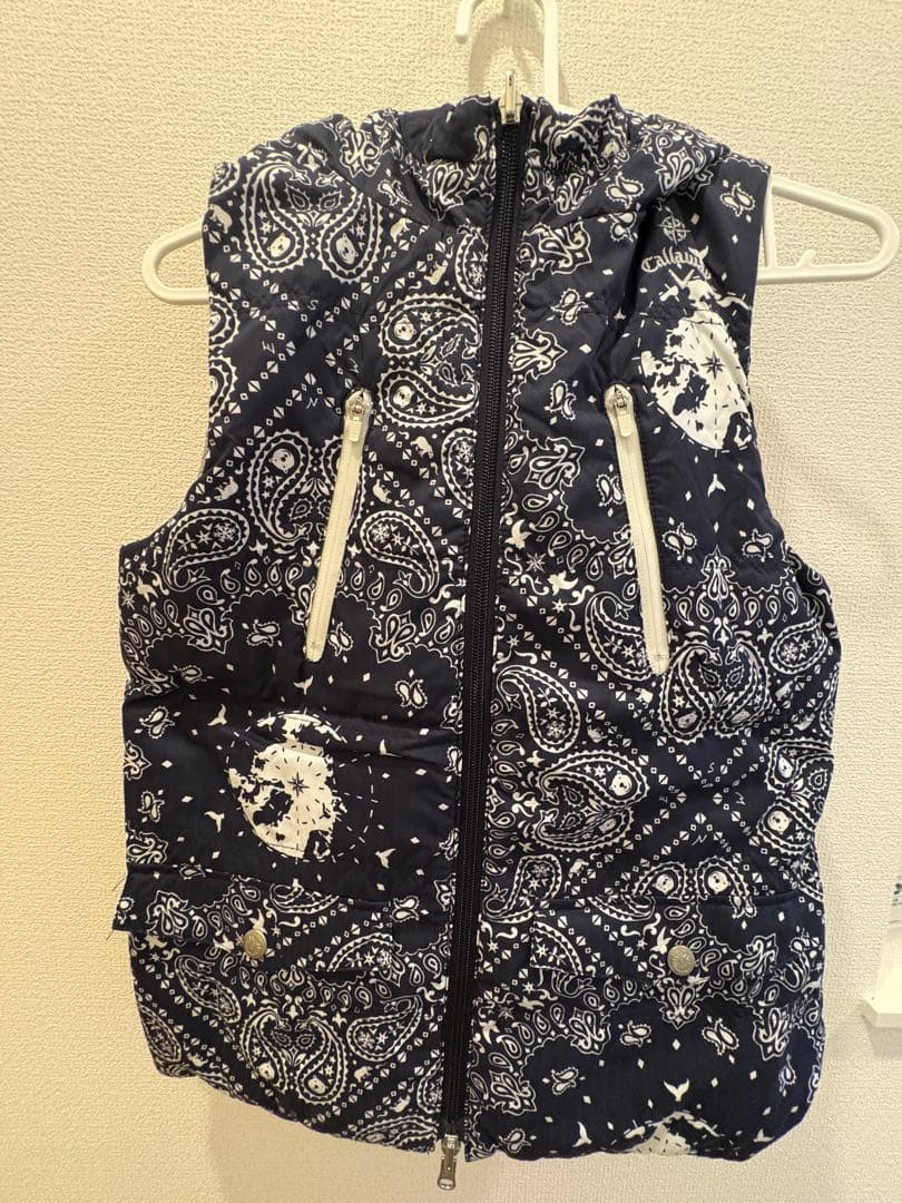 [美品]Callaway リバーシブルフード付きベスト