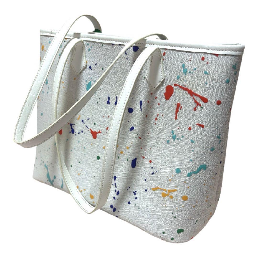 NIKE JORDAN トートバッグ ペイント柄 ホワイト ジャンプマン レア