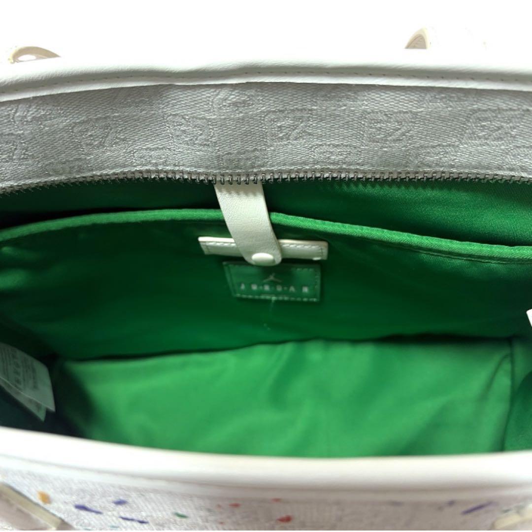 NIKE JORDAN トートバッグ ペイント柄 ホワイト ジャンプマン レア