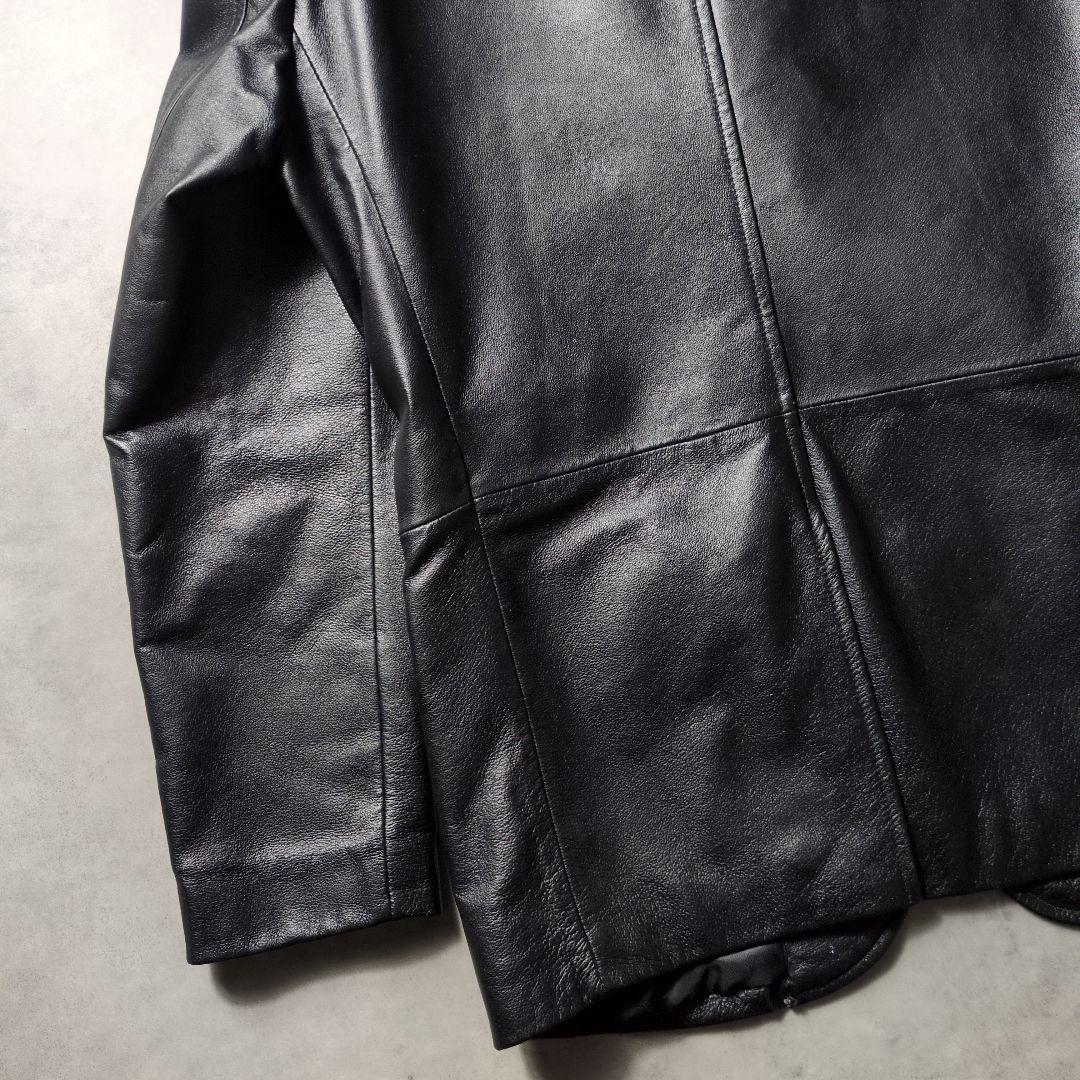 00s アーカイブ COMMECAISM 本革 レザーテーラードジャケット