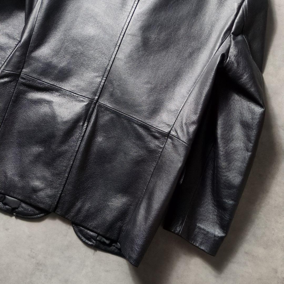 00s アーカイブ COMMECAISM 本革 レザーテーラードジャケット