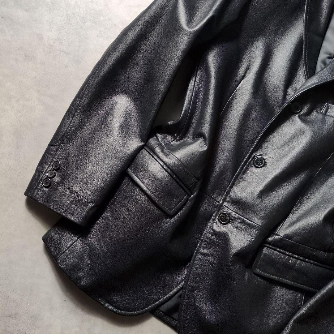 00s アーカイブ COMMECAISM 本革 レザーテーラードジャケット