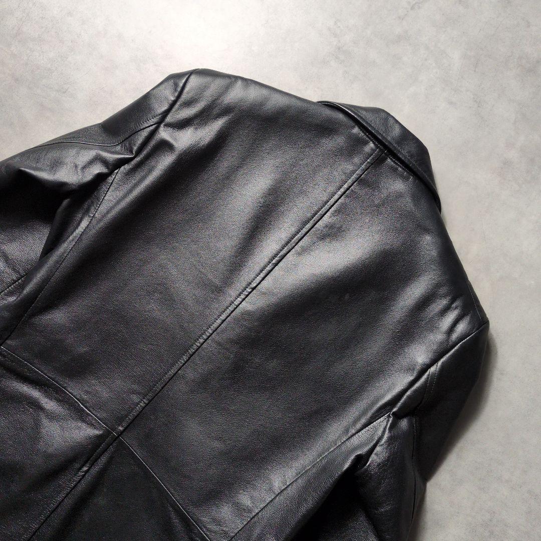 00s アーカイブ COMMECAISM 本革 レザーテーラードジャケット