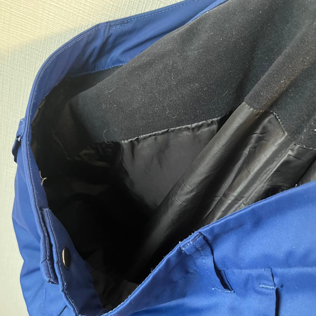 【美品】デサントゴルフ 中綿 パンツ S ネイビー 紺 レディース 防寒