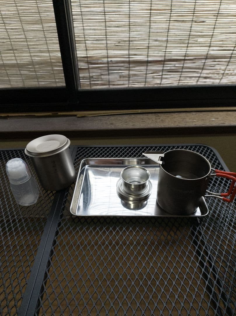 チタンマグ・コーヒー湯沸かしセット（EVERNEW, peak,笑's）