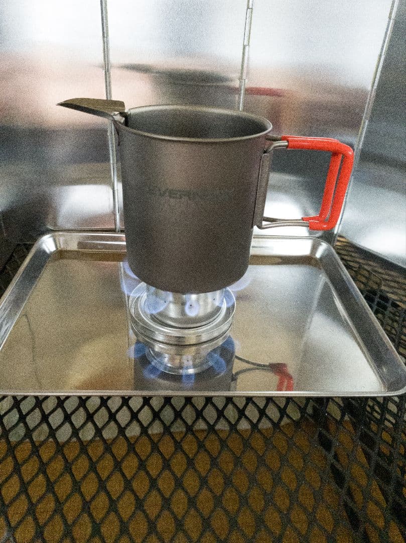 チタンマグ・コーヒー湯沸かしセット（EVERNEW, peak,笑's）