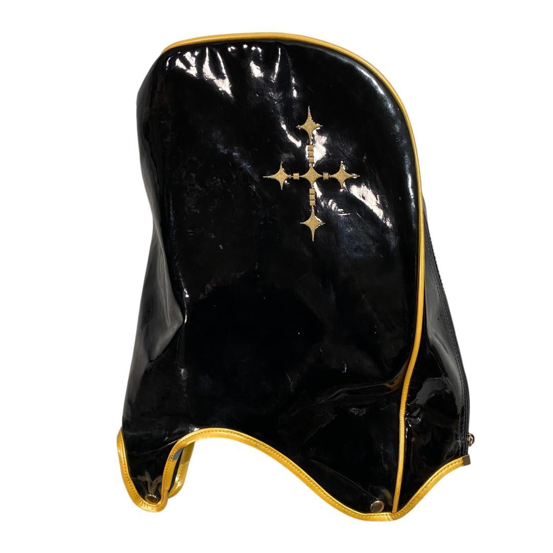 RomaRo ロマロ スタンド、フード付き キャディバッグ ブラック ゴールド