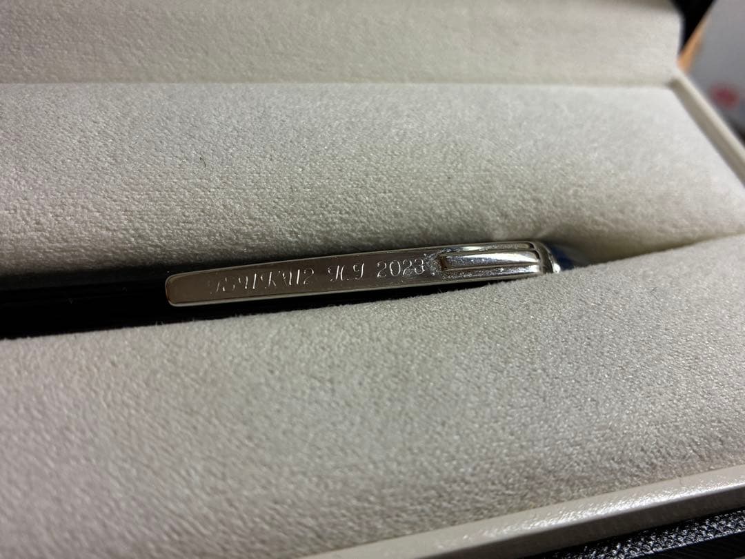 タイムセール！MONT BLANC 黒 ボールペン（文字彫刻あり）箱付き