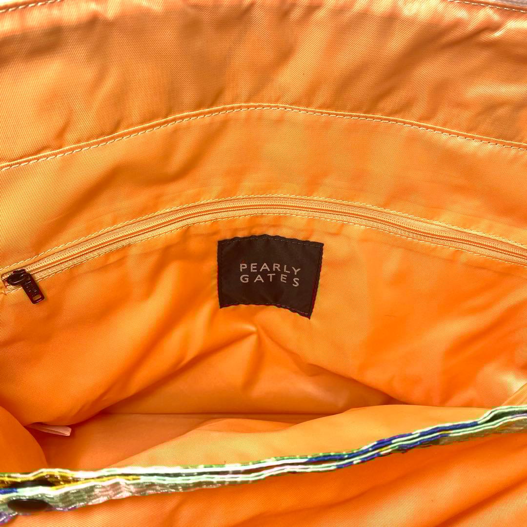 【未使用】PEARLY GATES ボタニカル柄 ロッカーBAG