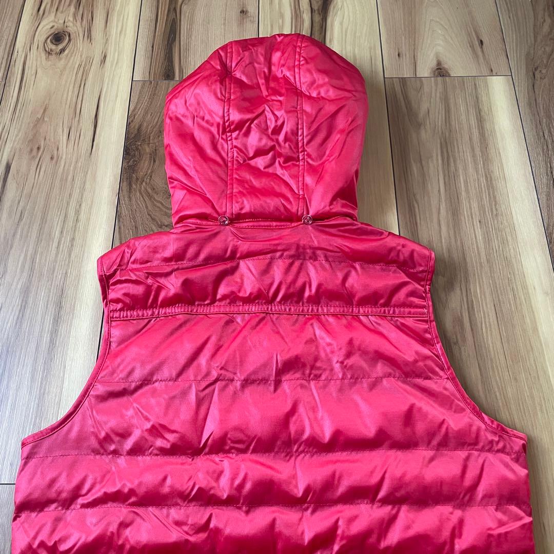 LANVIN sport レディース ゴルフ用フード付きロングダウンベスト