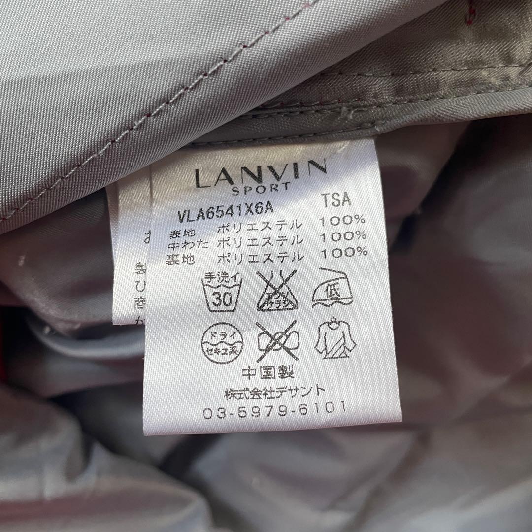 LANVIN sport レディース ゴルフ用フード付きロングダウンベスト