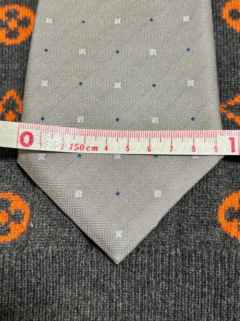 LOUIS VUITTON ルイヴィトン ネクタイ ライトグレー系 モノグラム