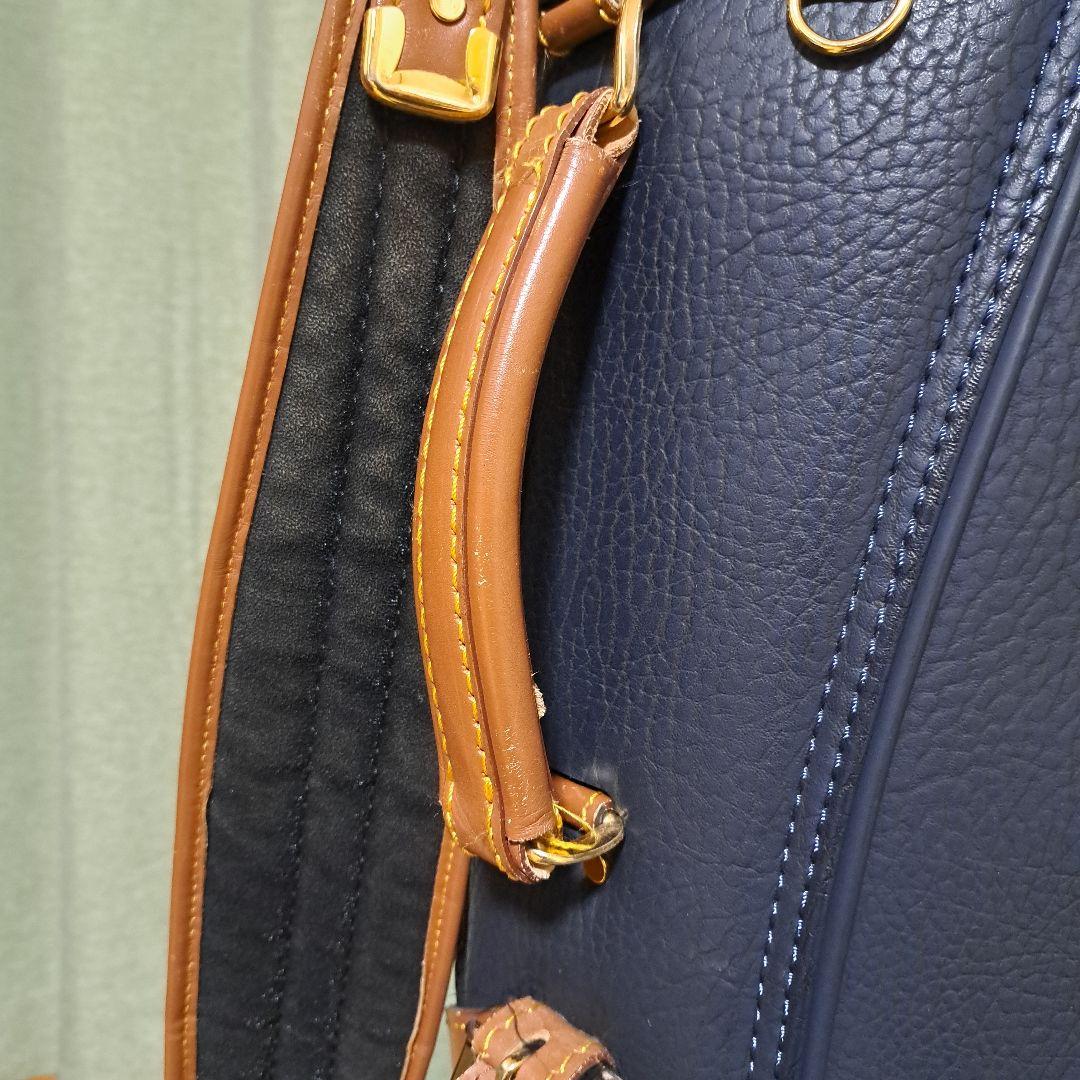 HONMA ゴルフバッグ。フード付き。美品！ 1部本革。