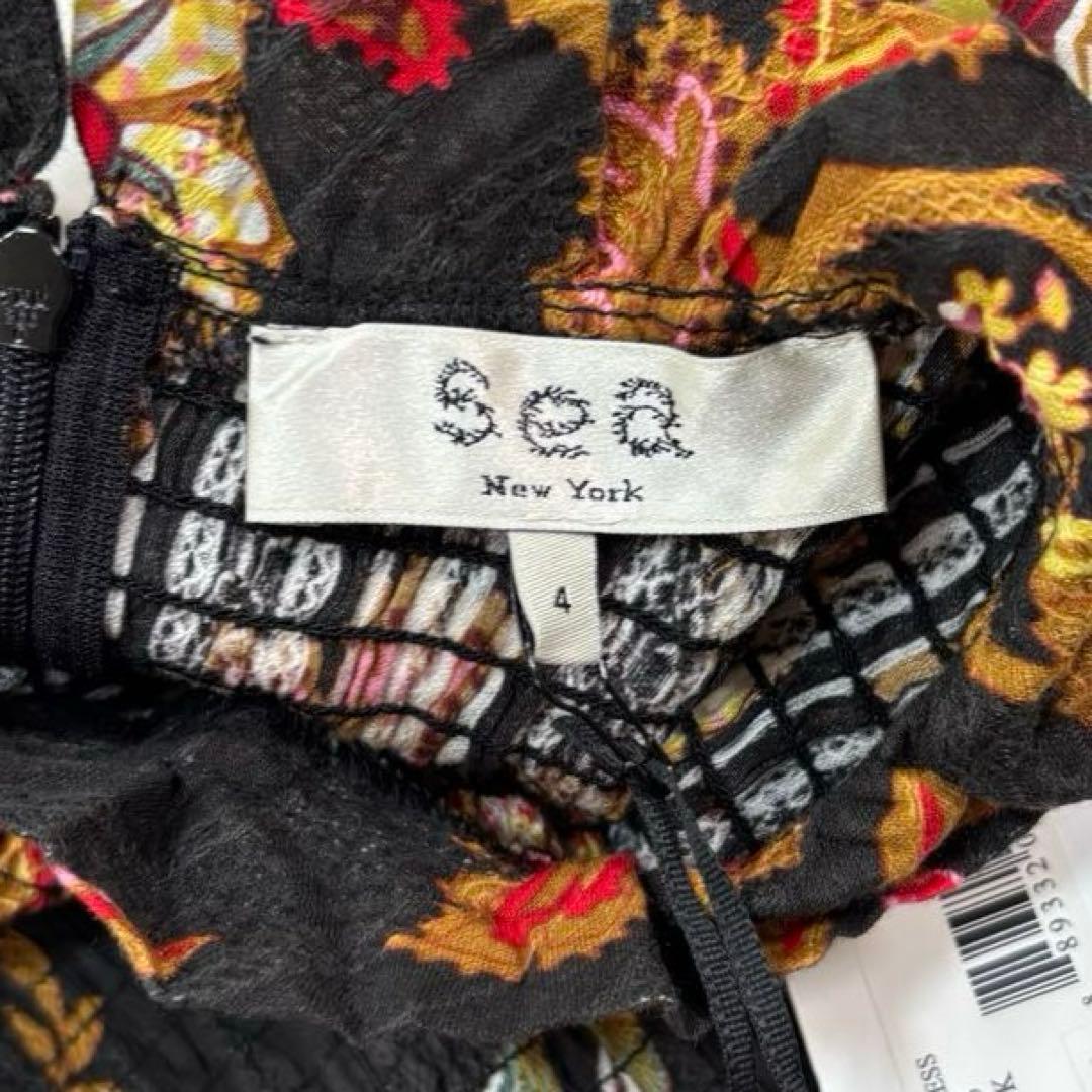 タグ付き Sea New York 花柄 ティアード マキシワンピース サイズ4