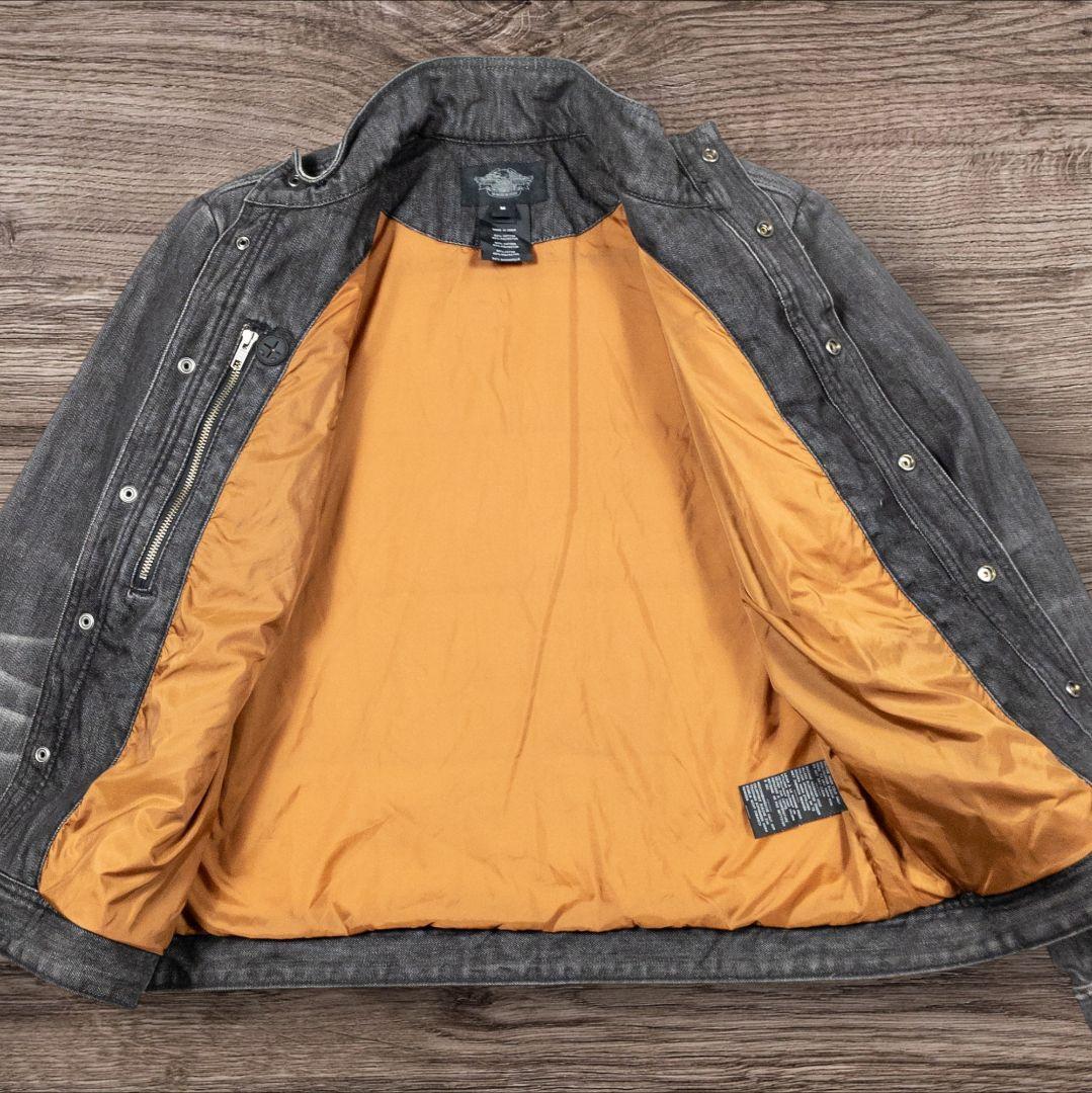 ✸ハーレーダビッドソン✸ブラックデニムジャケット✸ダウンジャケット✸短丈