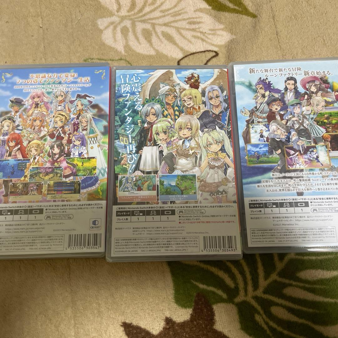 Switch スイッチ　ルーンファクトリーセット　　3.4は新品　5は中古品